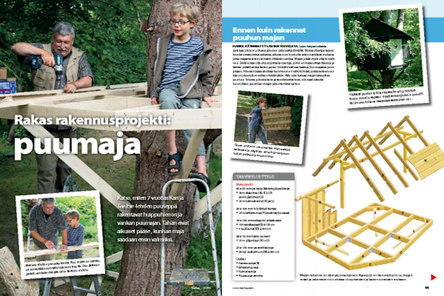 Puumaja on muksujen suosikki Puumaja on muksujen suosikki